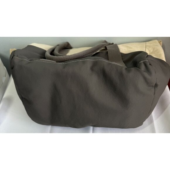 REI West Elm Insulated Picnic Tote Beige/Gray Easy Carry Side Pockets Canvas Top - Picture 4 of 9